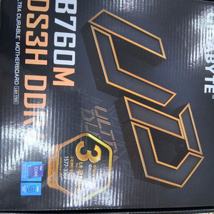 부산 GIGABYTE B760M DS3H DDR4 미개봉신품 이미지