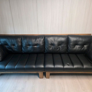 4인용 가죽 소파 우드코 280 이미지