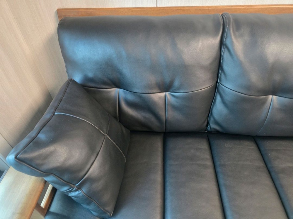 4인용 가죽 소파 우드코 280 이미지