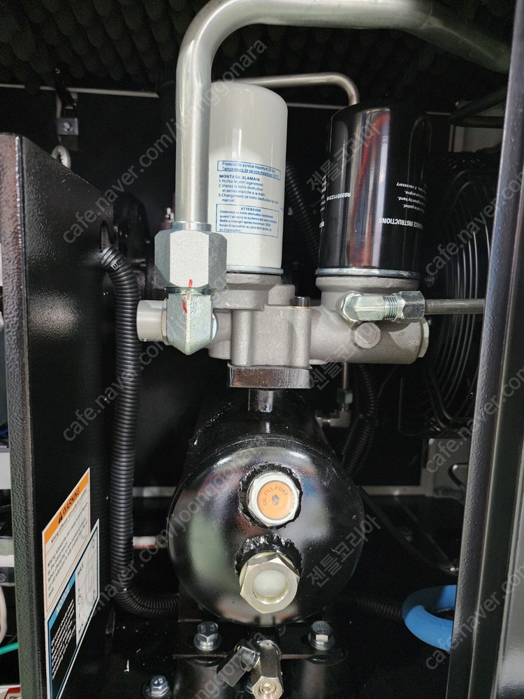 전시상품 - 단상 220v 5마력 스크류 콤프레샤--4