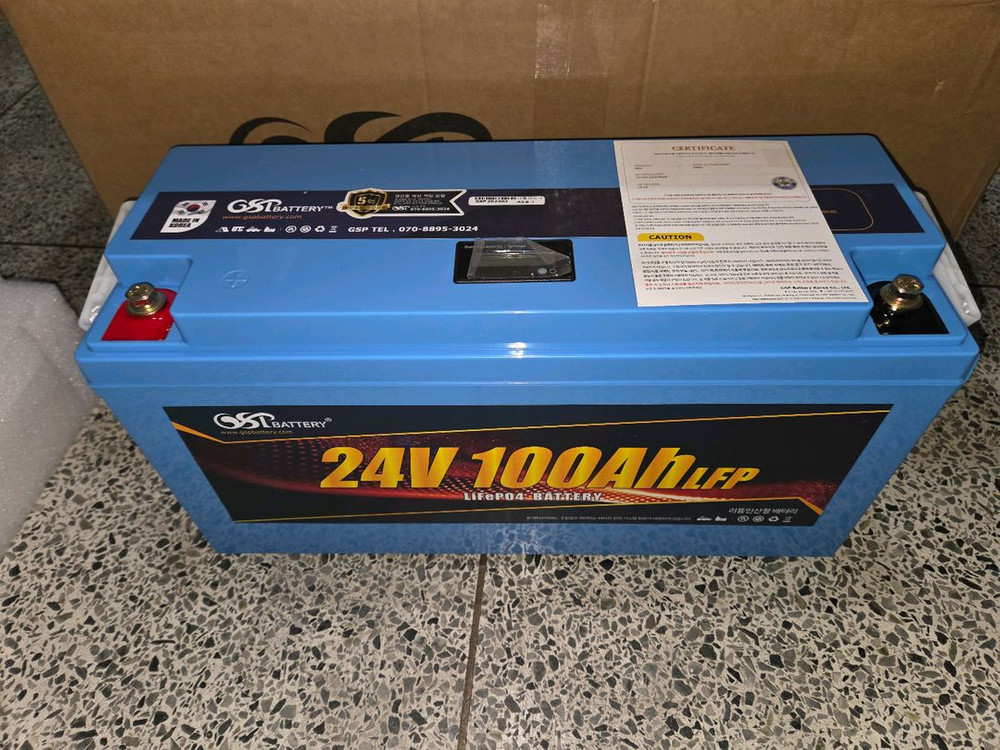 리튬인산철 배터리 24V 100A 이미지