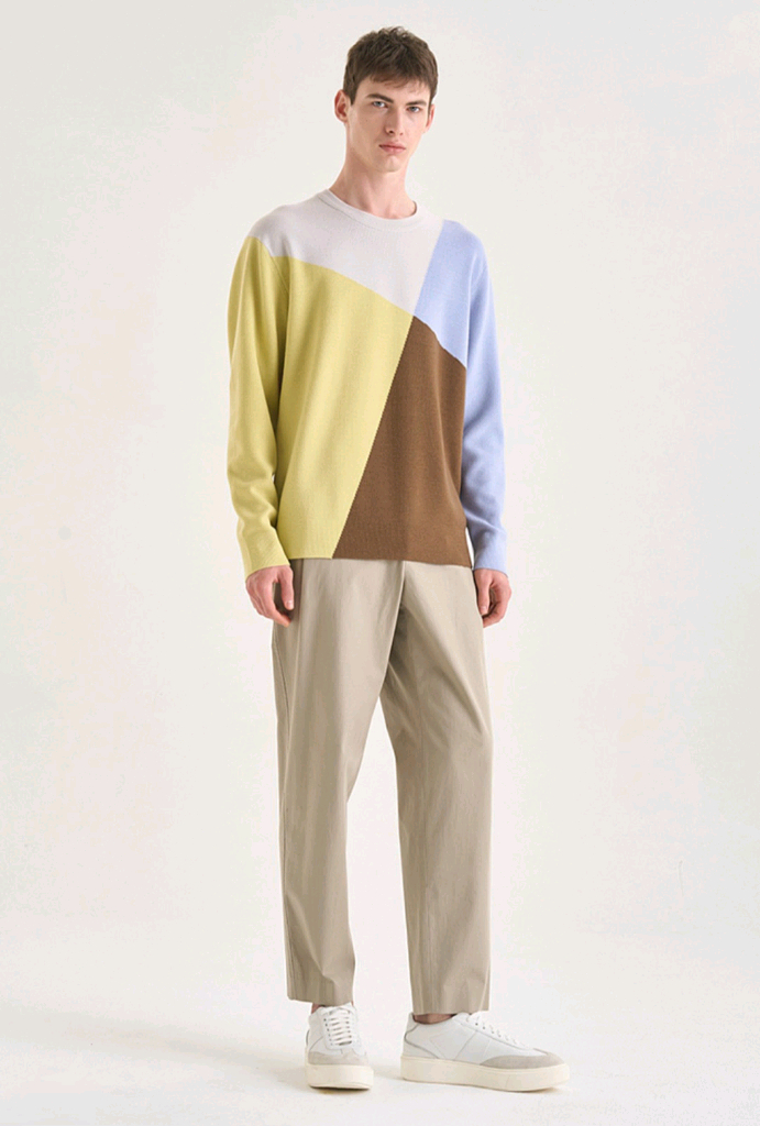 타임옴므 아가일 울스웨터 100사이즈 이미지