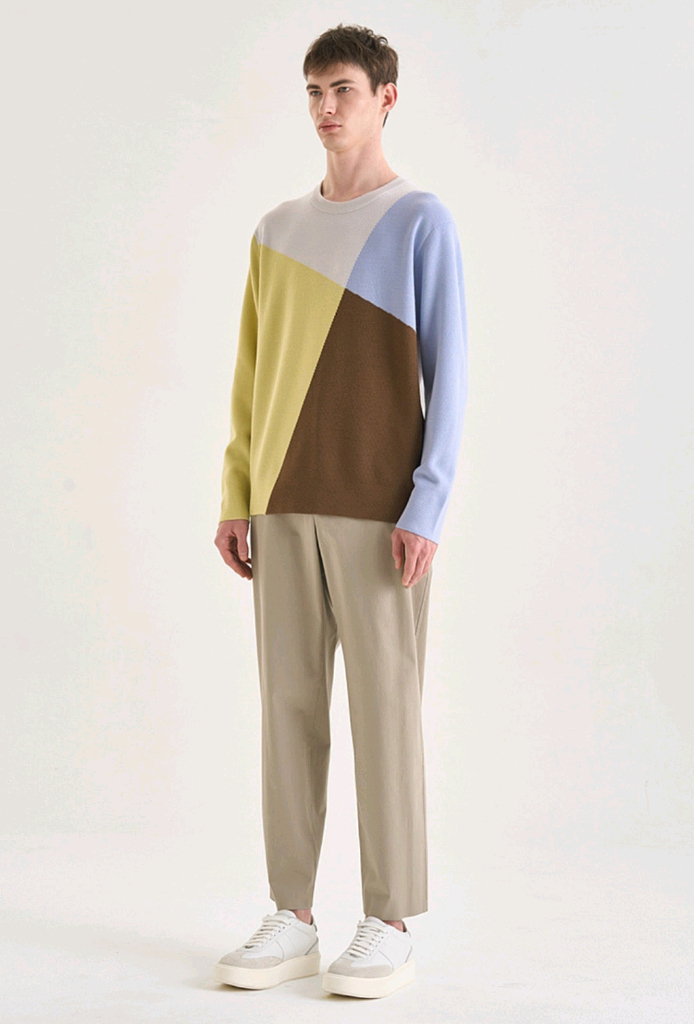 타임옴므 아가일 울스웨터 100사이즈 이미지