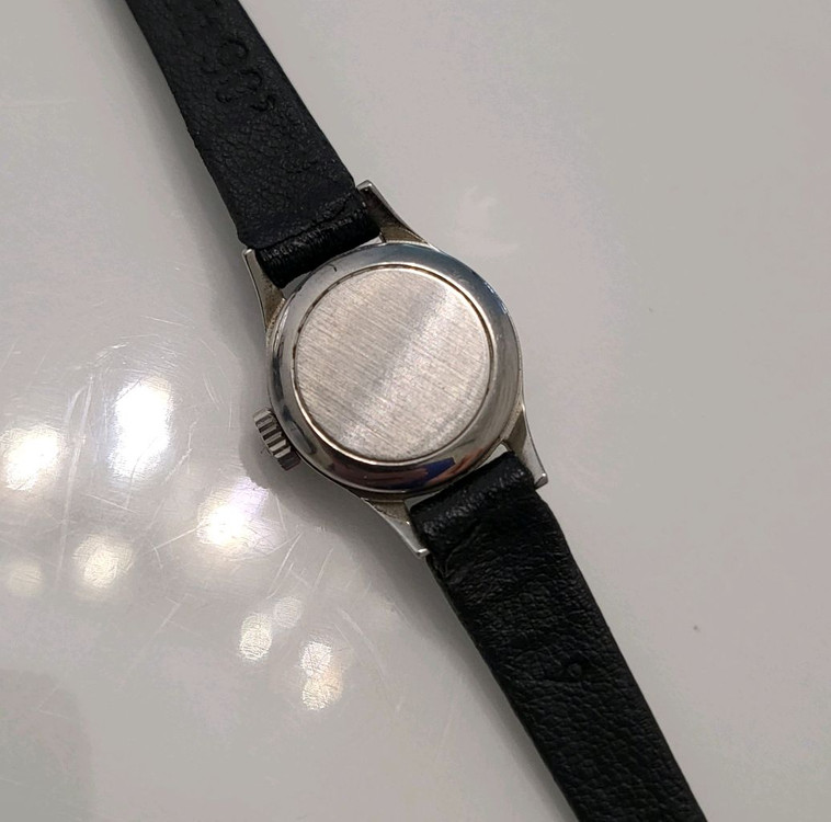 오메가 드빌 은장 여성 레이디 오토매틱 시계 빈티지 여자 손목시계 팔찌 이미지