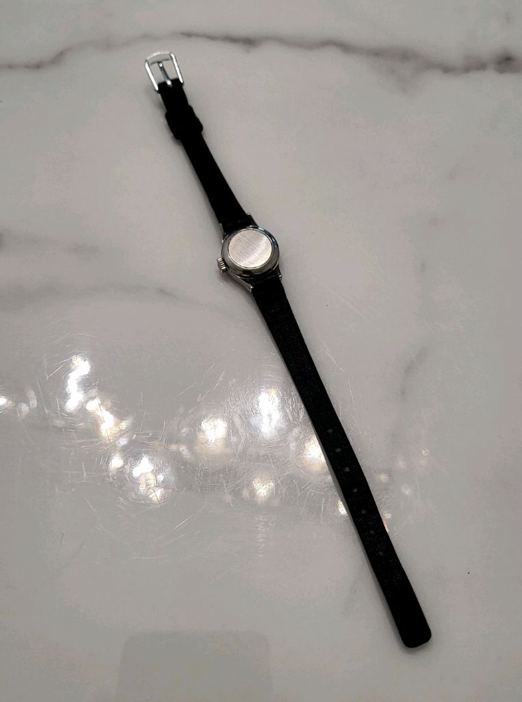 오메가 드빌 은장 여성 레이디 오토매틱 시계 빈티지 여자 손목시계 팔찌 이미지