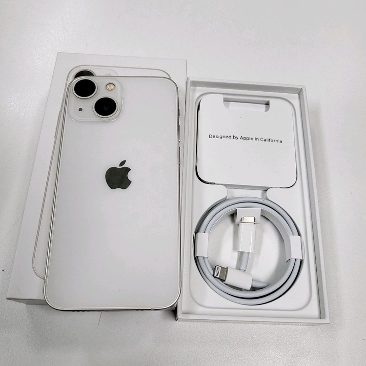 아이폰 13 미니 128기가 풀박스 배터리100 화이트 스타라이트 128GB--8