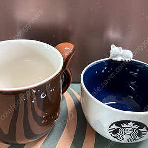 스타벅스 오텀 우드랜드 사향 고양이 머그 오텀 다람쥐 머그 새상품