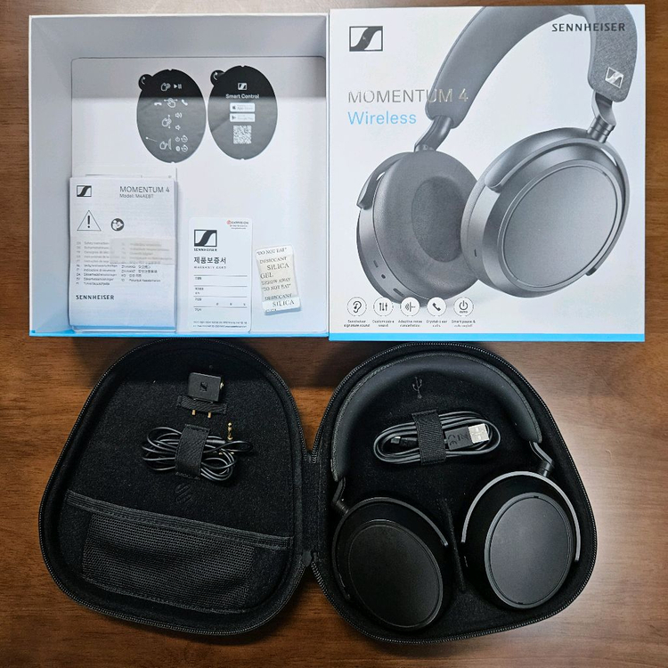 젠하이저 모멘텀4 헤드폰 블랙 팝니다 이미지