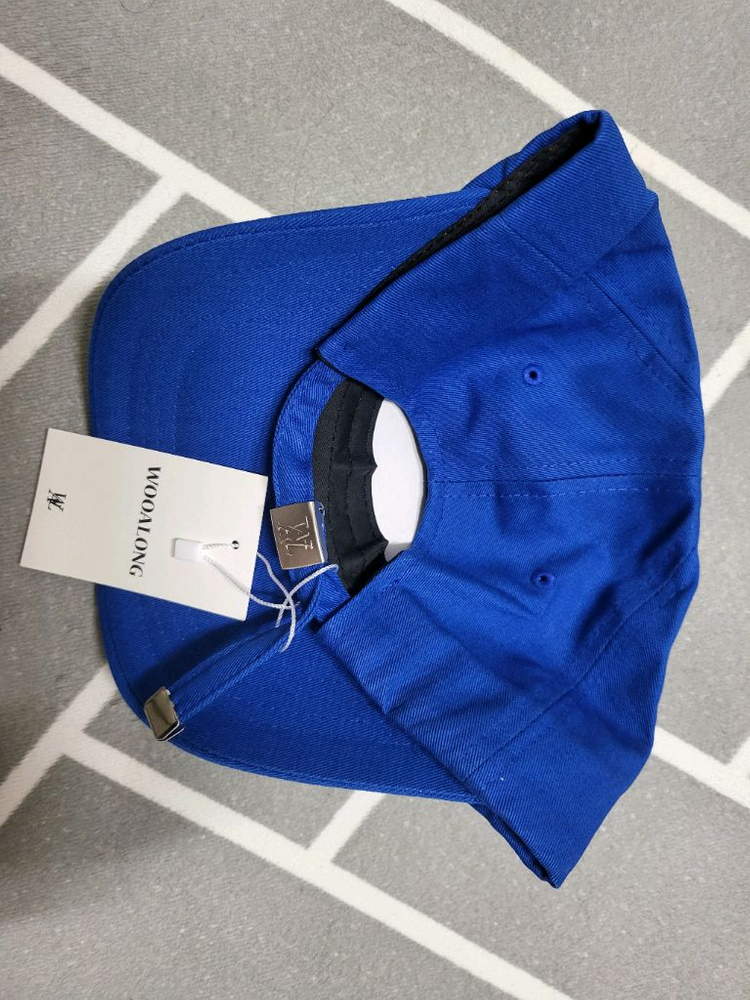 우알롱 스몰 로고 볼캡 블루 S 새상품 이미지