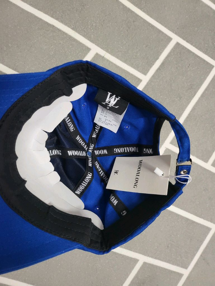 우알롱 스몰 로고 볼캡 블루 S 새상품 이미지