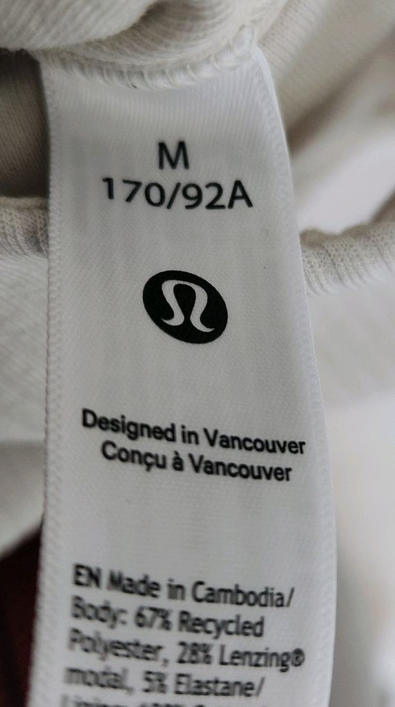 룰루레몬 옆트임 탱크탑, 오프화이트, M, 반택포 3.2--1