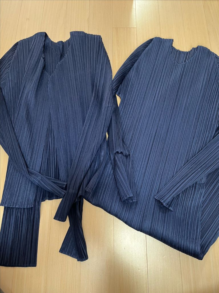 플리츠플리즈 메리 원피스 가디건 세트--2