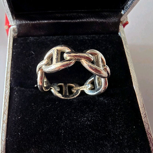 실버925 심플 고급디쟌 은반지 이미지