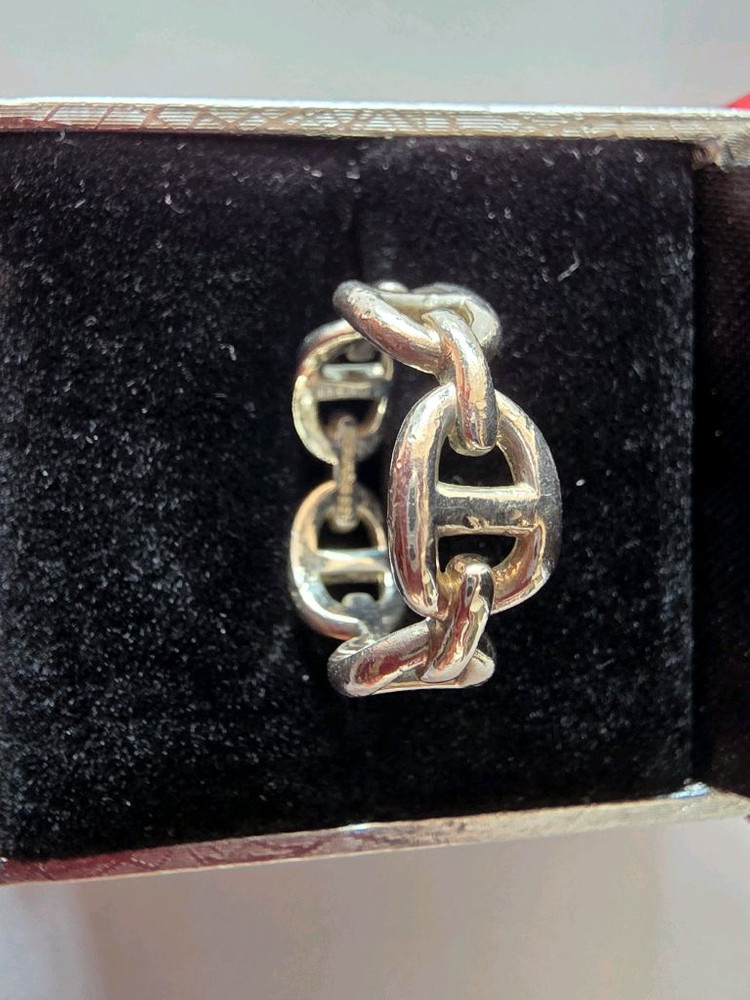 실버925 심플 고급디쟌 은반지 이미지