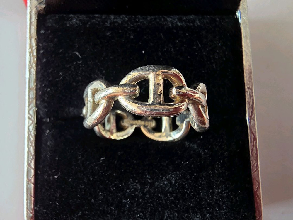 실버925 심플 고급디쟌 은반지 이미지