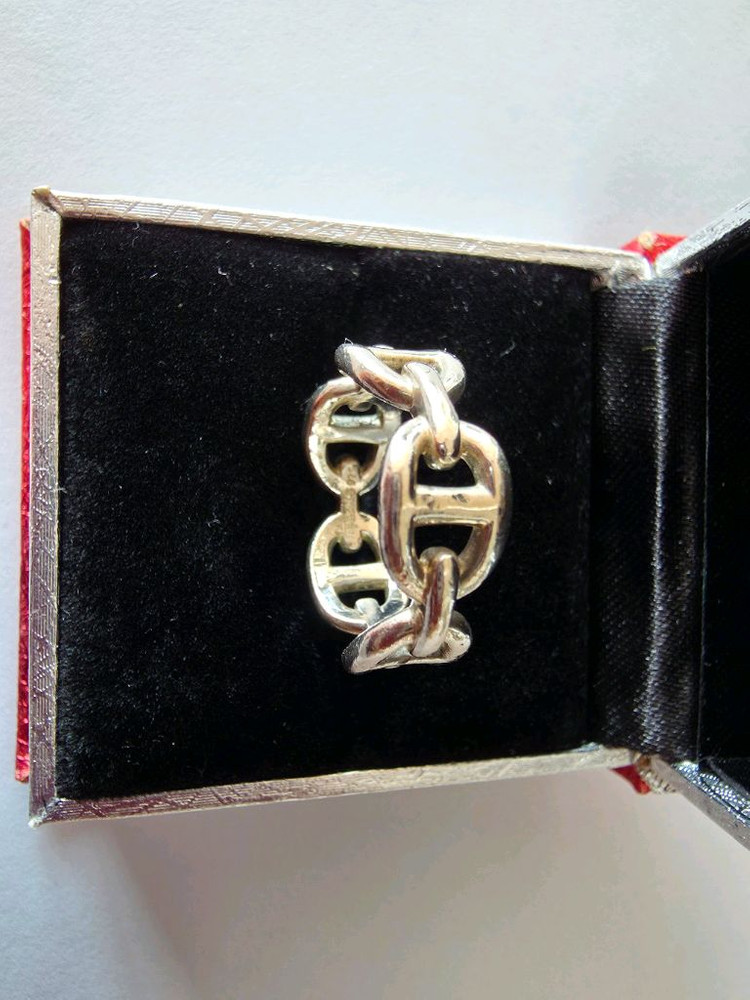 실버925 심플 고급디쟌 은반지 이미지