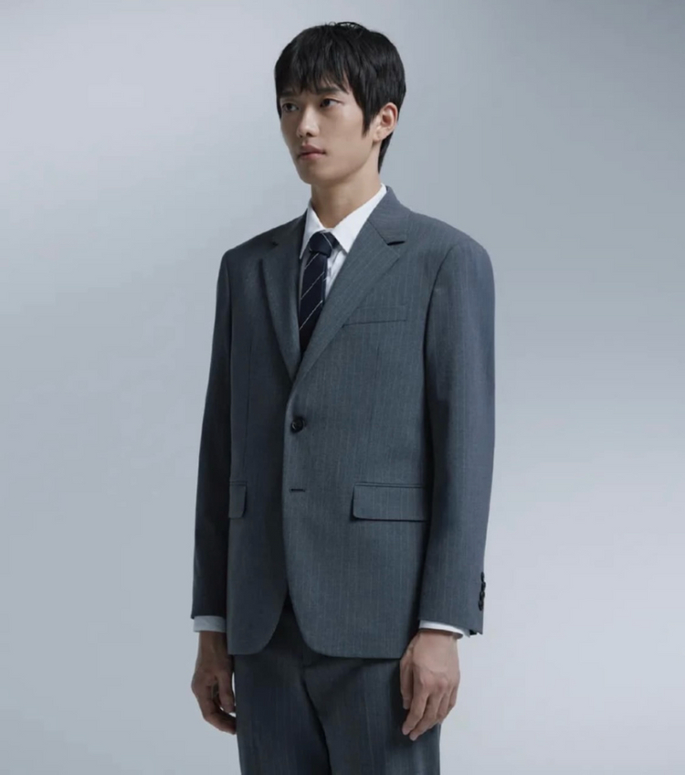 넌블랭크 스트라이프 수트 셋업--1