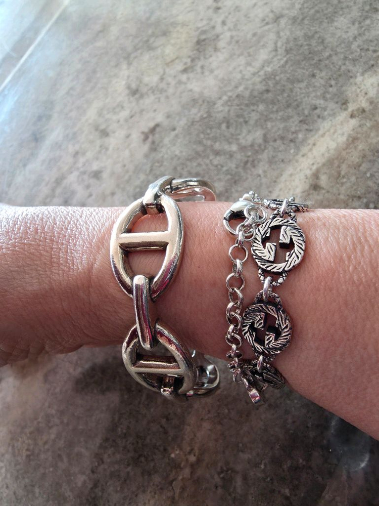 실버925 심플한 팔찌--6