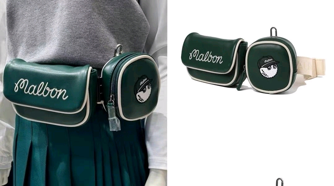 국내당일발송 말본 골프백 캐디백 벨트백 볼주머니 그린 이미지