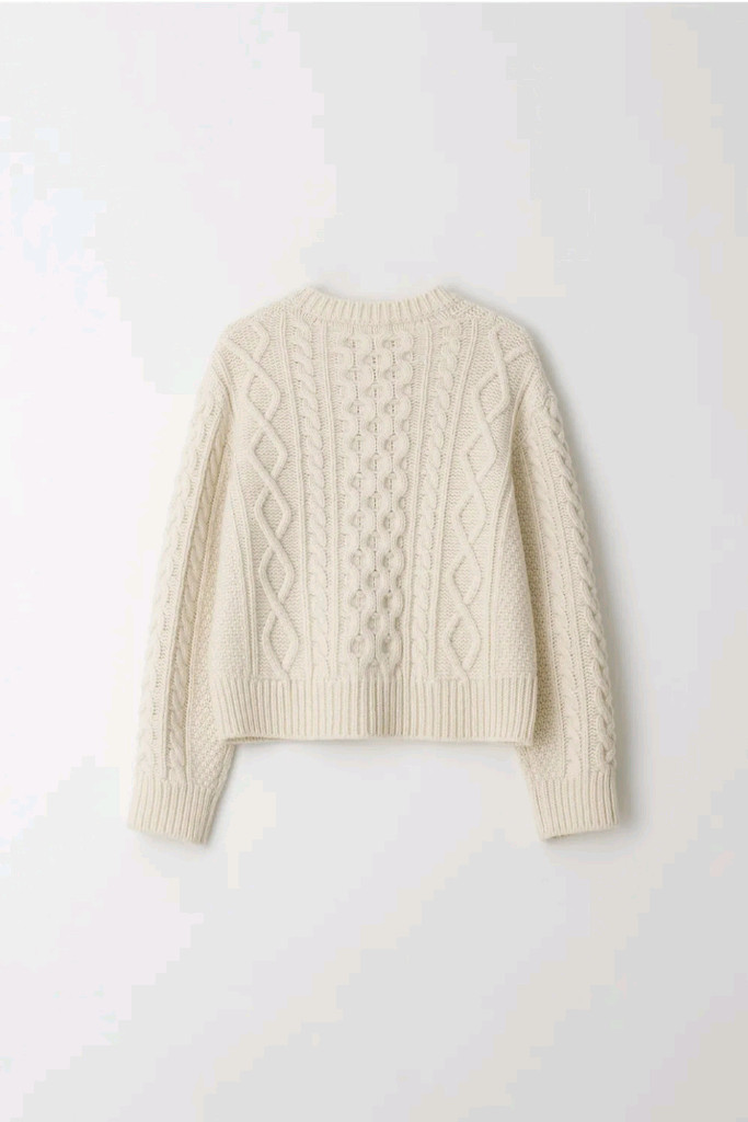 The Rye 더라이 케이블 라운드 가디건(아이보리)--1