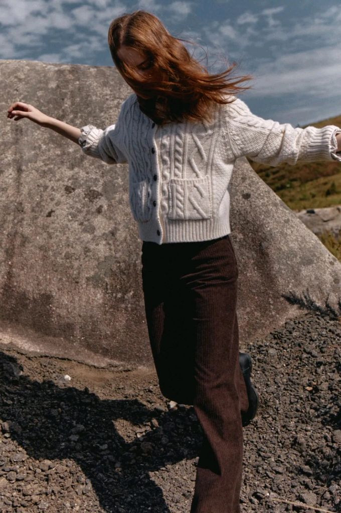 The Rye 더라이 케이블 라운드 가디건(아이보리)--5