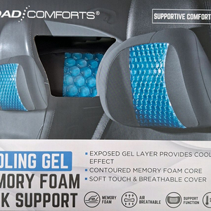 로드컴포트 메모리폼 쿨젤 차량용 목쿠션(2P)