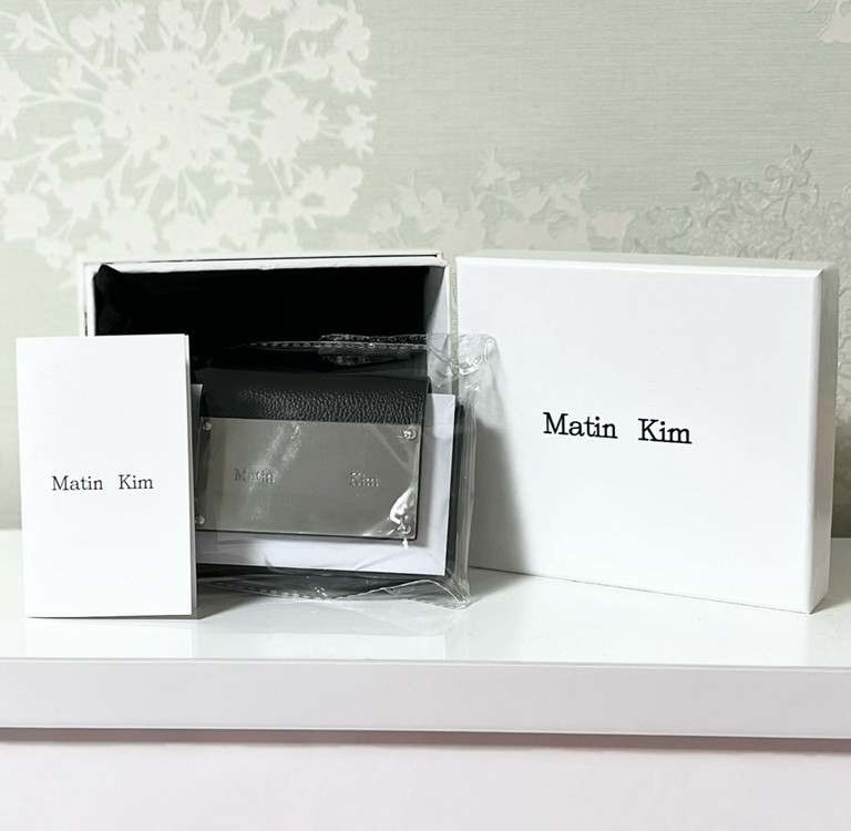 (새상품) 마뗑킴 아코디언 카드지갑 블랙--1