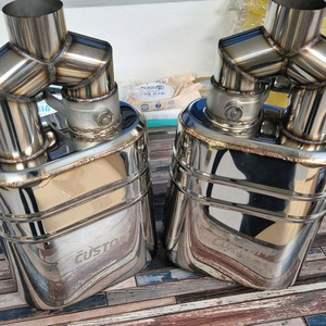 자동차튜닝 54.64파이 가변소음기 새제품