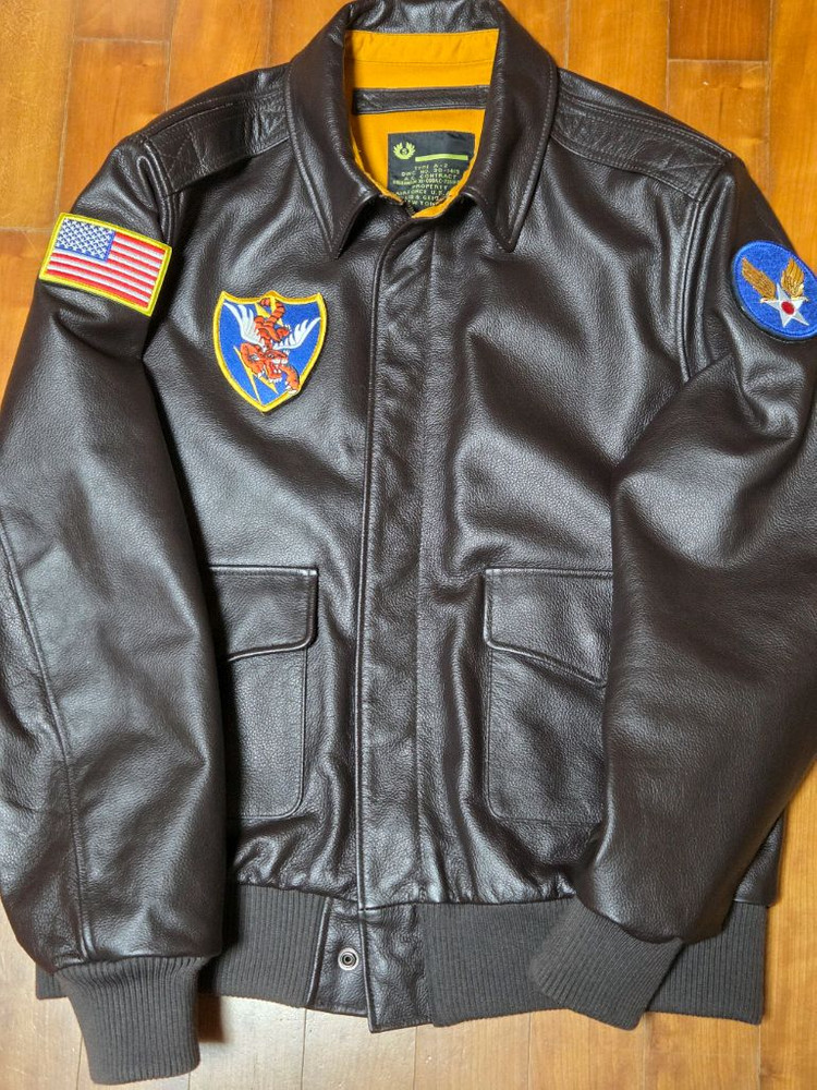 미 육군 A-2 가죽 항공점퍼(복각새제품)--10