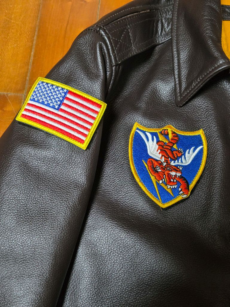 미 육군 A-2 가죽 항공점퍼(복각새제품)--2