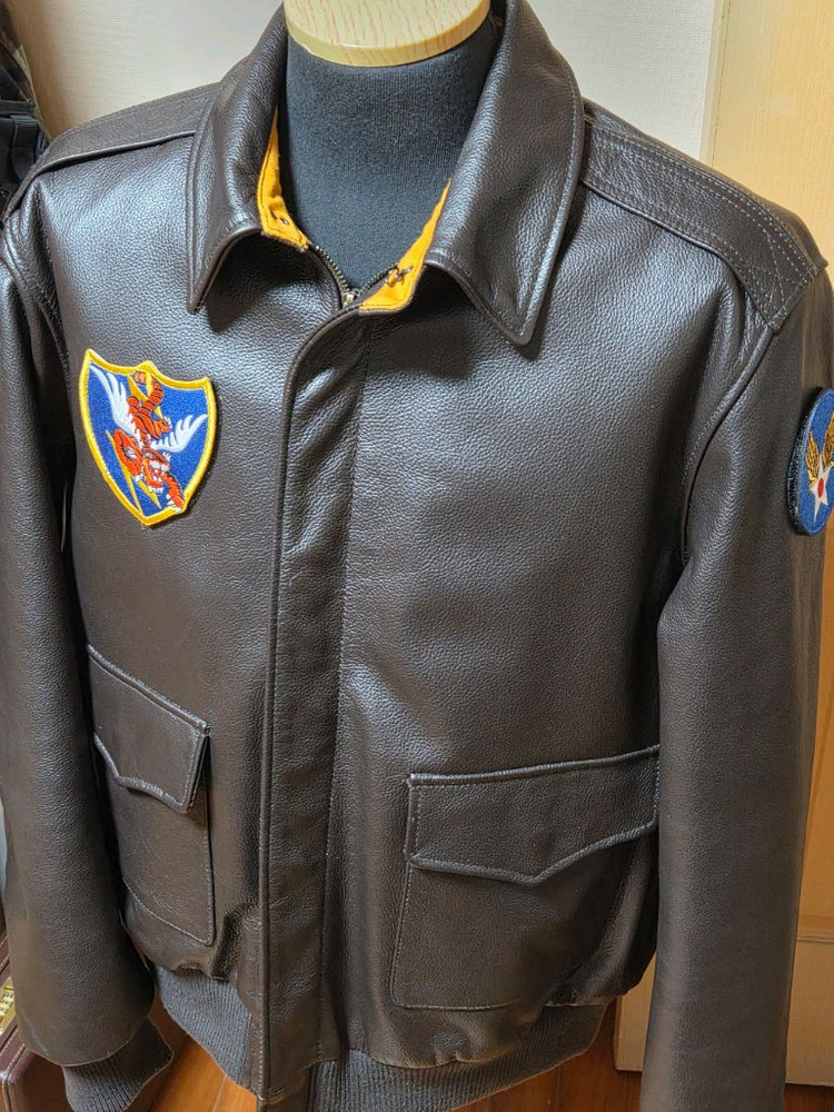 미 육군 A-2 가죽 항공점퍼(복각새제품)--3