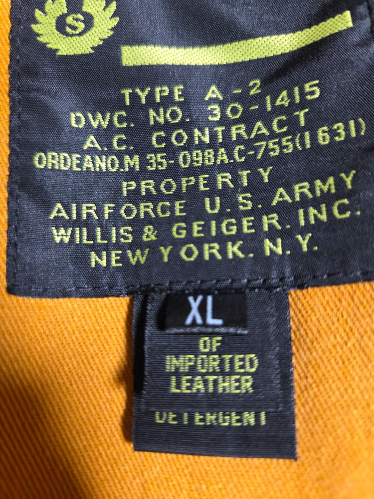 미 육군 A-2 가죽 항공점퍼(복각새제품)--9