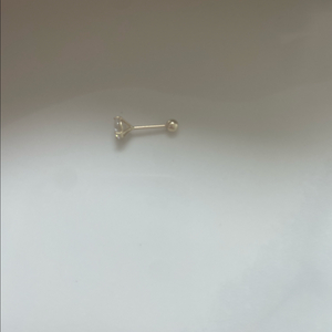 14k 옐로우골드 큐빅 피어싱