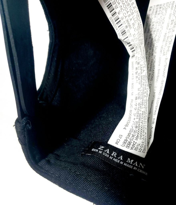 ZARA자라 모자 스냅백 힙합모자 댄스/ 이미지