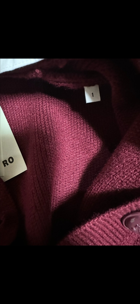 산드로 프릴 칼라 가디건 새상품 이미지