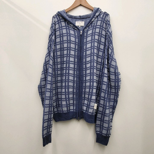 마뗑킴 체크 니트 후드 집업 이미지