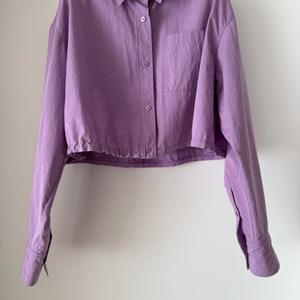 TIME 타임 드로우스트링 패치 포켓 크롭 셔츠 이미지