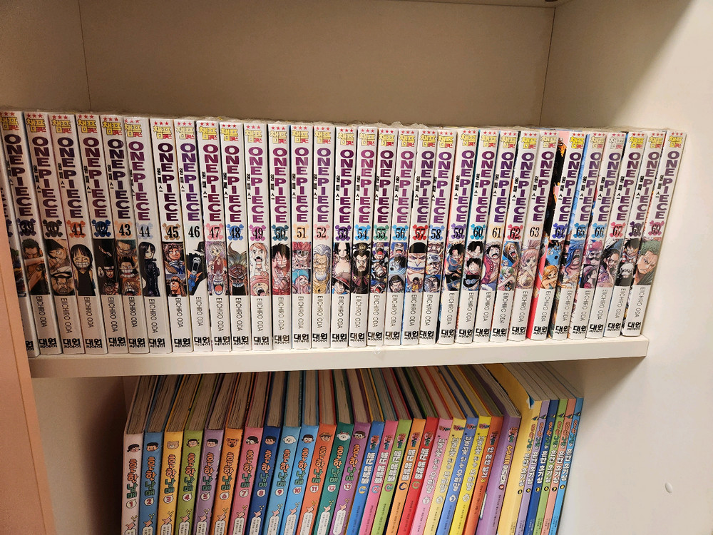 원피스 만화책 1~101권 팝니다. 미개봉 총70권입니다--2