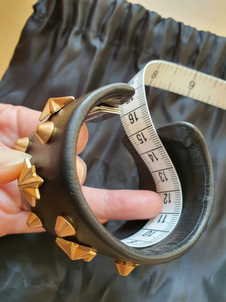 비이커 에피타프epitaph 별 스터드 찡 가죽 팔찌--8