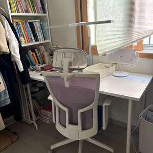 한샘 플롯 책상 + 티오 책장 , 시디즈 의자 T20 세트