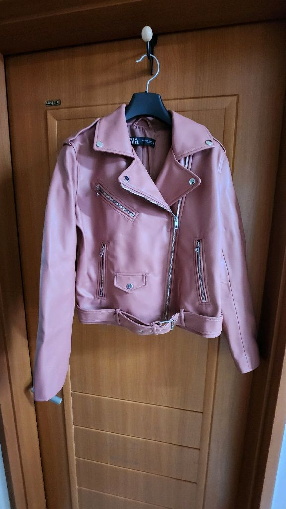 ZARA 인디핑크빛 라이더 쟈켓 이미지