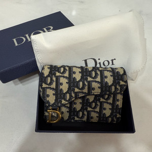 디올 오블리크새들 반지갑