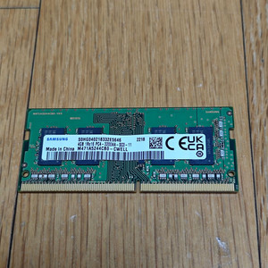 삼성전자 노트북 DDR4 PC4-25600(PC3200) 4G RAM(미사용) 이미지