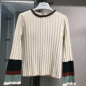 SJSJ 배색 골지니트