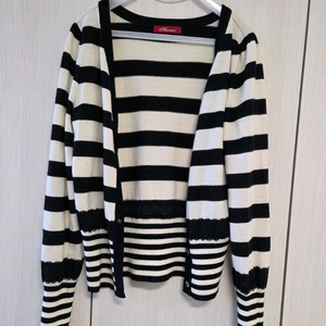 여성 스트라이프 가디건 55
