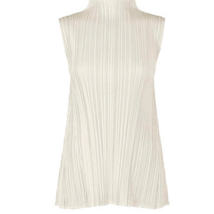 플리츠플리즈 멜로우 라이트베이지 탑 가디건 set