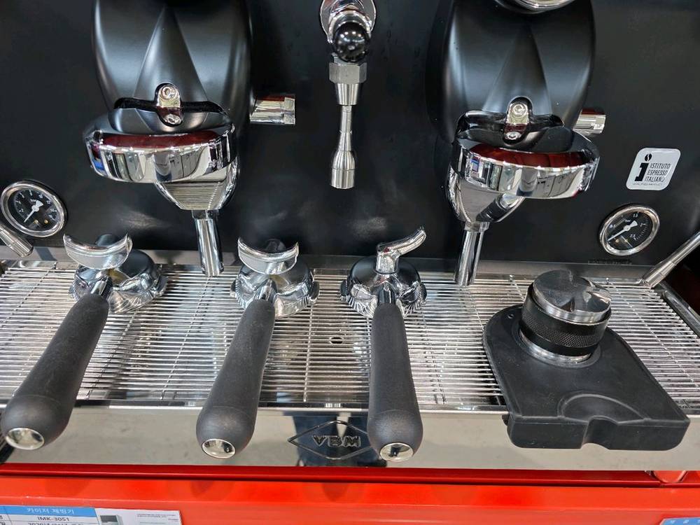 비비엠 커피머신 롤로 블랙 2그룹 LOLLO 2GR+시그마 커피그라인더 이미지