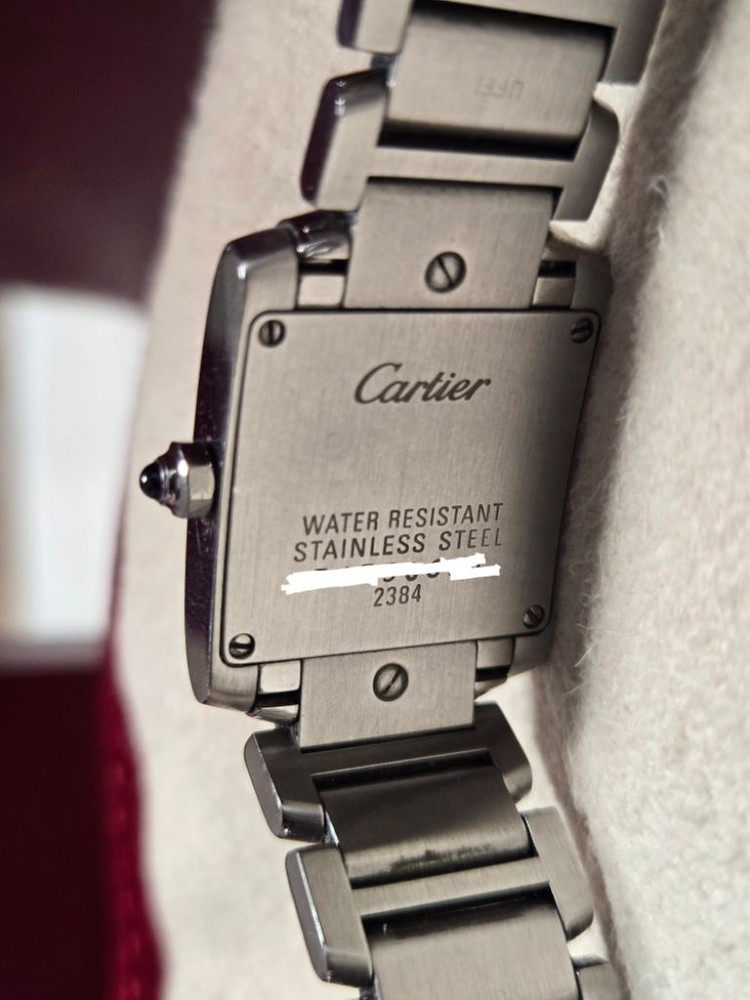 까르띠에 탱크 프랑세즈 스몰 구형 쿼츠 이미지