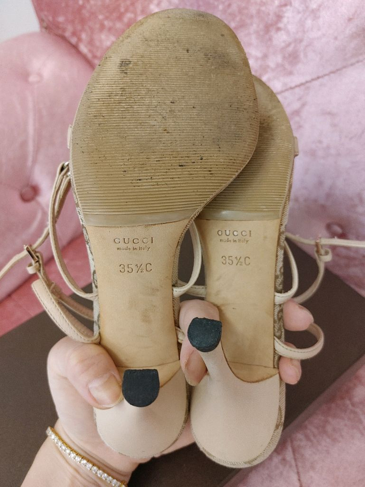 정품- 구찌 샌들--8
