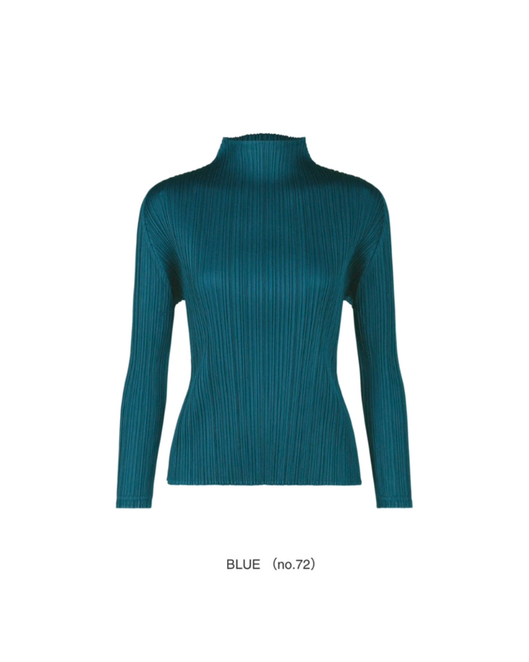 초특가)플리츠플리즈 랩스커트 JAM 블루 세트~--2